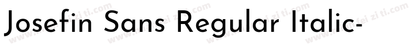 Josefin Sans Regular Italic字体转换